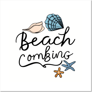 Shell Collector Beachcombers - Beachcombing Seashell Collecting Posters and Art